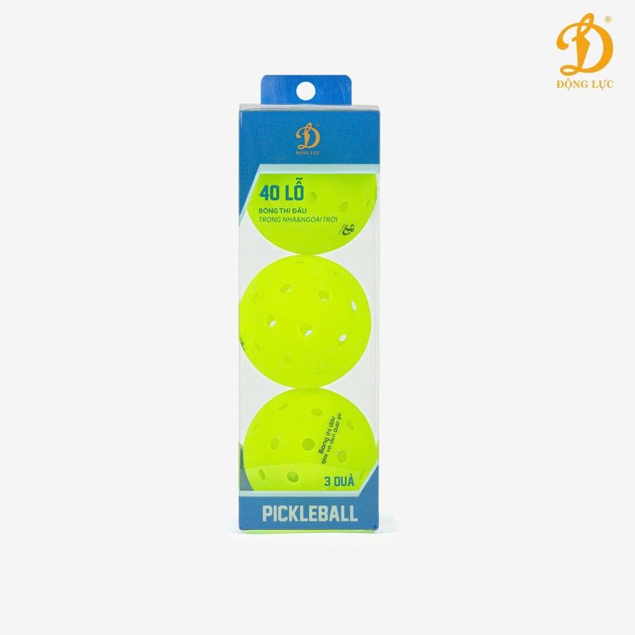 Bóng Pickleball thi đấu Động Lực D25 (Hộp 3 quả)