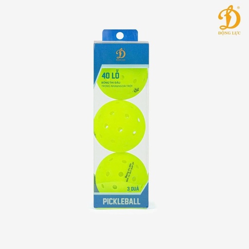 [SP003951] Bóng Pickleball thi đấu Động Lực D25 (Hộp 3 quả)