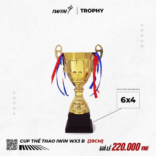 [SP002246] Cúp Thể Thao iWin C4 (B) - 31cm